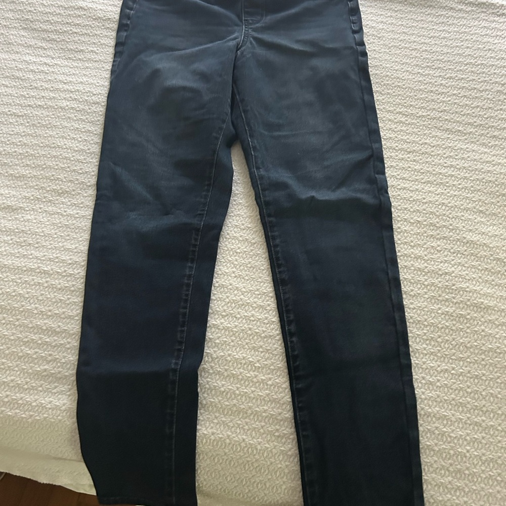 American Eagle Outfitters Women's Dark Blue Straight Leg Jeans